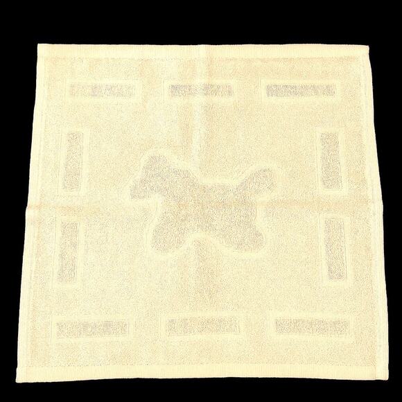 Hermès Horse Hand Towel Beige Equestrian Luxury Cotton Towel France w/ Box - Picture 1 of 5